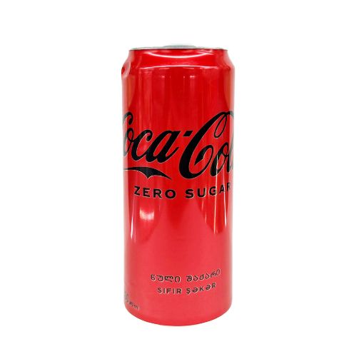 COCA COLA ZERO 330 ML BANKA şəkli