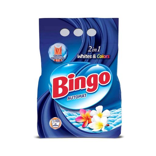 BİNGO YUYUCU TOZ 3 KG AĞ VƏ RƏNGLİLƏR şəkli