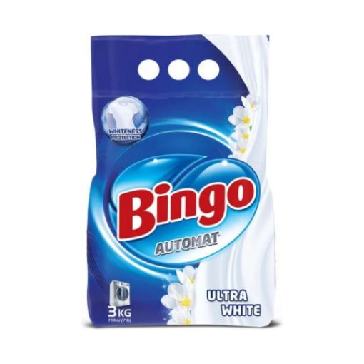 BİNGO YUYUCU TOZ 3 KG ULTRA AĞ şəkli