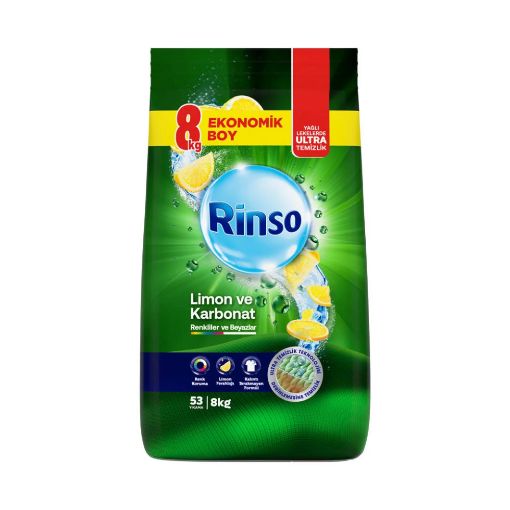 X RİNSO YUYUCU TOZ 8 KQ LİMON şəkli