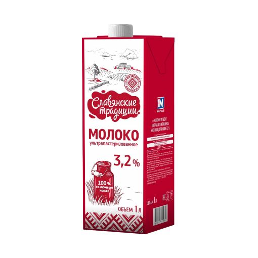 SLAVYANSKİE TRADİCİİ SÜD 1 L 3.2 % şəkli