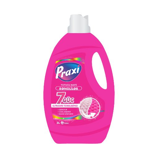 PRAXİ  YUYUCU MAYE 3 L RƏNGLİ şəkli